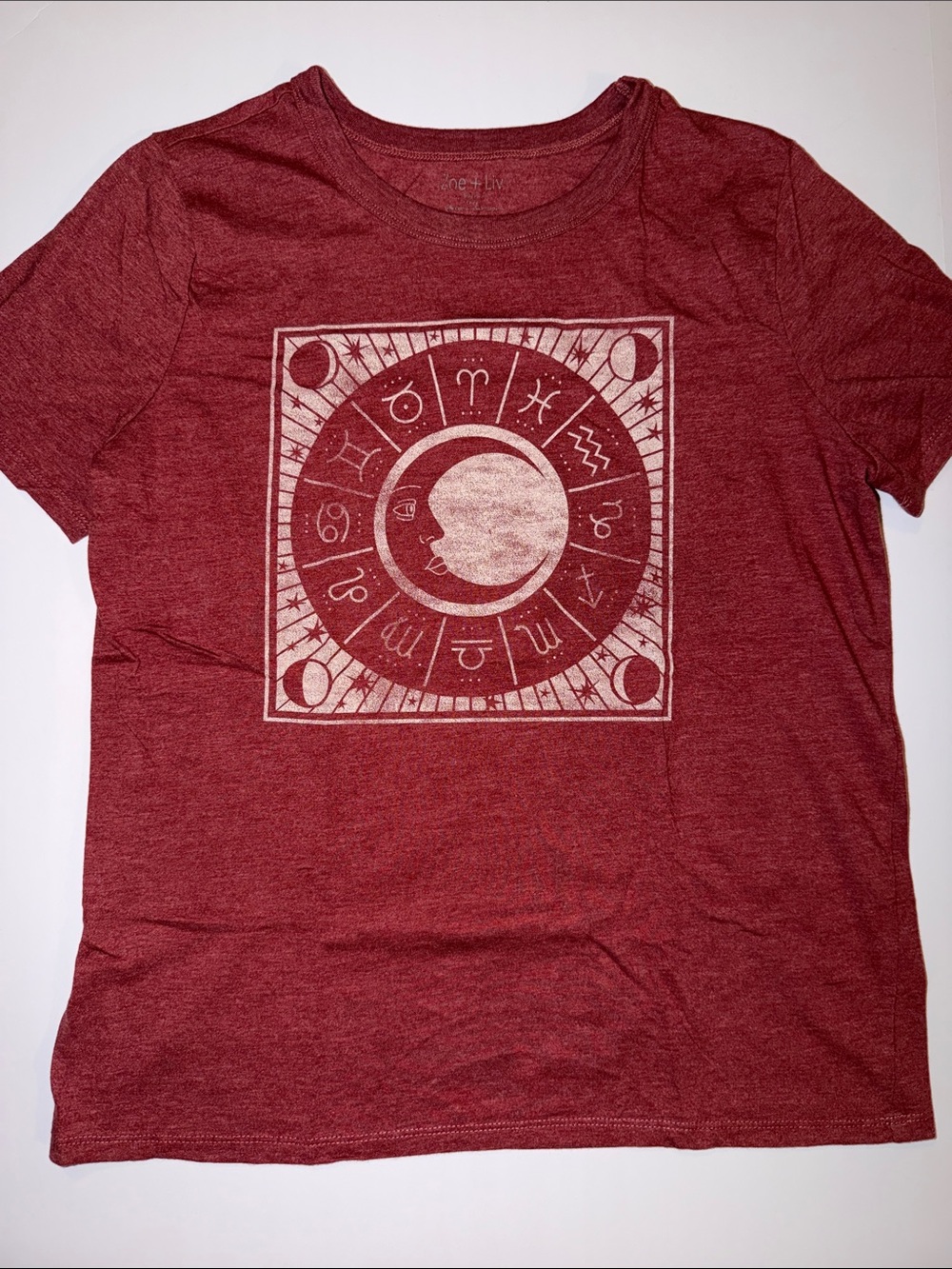 Burnt Orange Zodiac Graphic T-Shirt